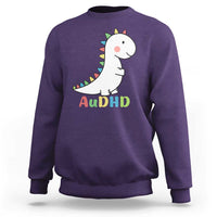Cute Dinosaur AuDHD Sweatshirt ADHD Awareness