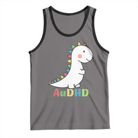 Cute Dinosaur AuDHD Tank Top ADHD Awareness