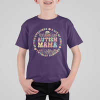 Autism Mama T Shirt For Kid Totally Blessed Often Stressed A Bit Of A Mess