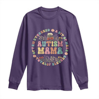 Autism Mama Long Sleeve Shirt Totally Blessed Often Stressed A Bit Of A Mess