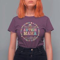 Autism Mama T Shirt For Women Totally Blessed Often Stressed A Bit Of A Mess