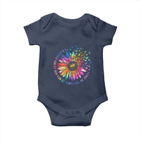 Be Kind Autism Awareness Baby Onesie Kindness Sunflower Tie Dye Puzzle