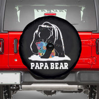 Autism Papa Bear Spare Tire Cover Support Autistic Matching Family Dad
