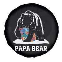 Autism Papa Bear Spare Tire Cover Support Autistic Matching Family Dad