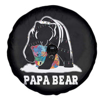 Autism Papa Bear Spare Tire Cover Support Autistic Matching Family Dad