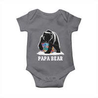 Autism Papa Bear Baby Onesie Support Autistic Matching Family Dad
