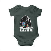 Autism Papa Bear Baby Onesie Support Autistic Matching Family Dad