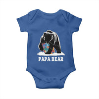 Autism Papa Bear Baby Onesie Support Autistic Matching Family Dad