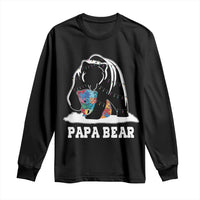 Autism Papa Bear Long Sleeve Shirt Support Autistic Matching Family Dad