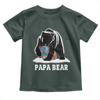 Autism Papa Bear Toddler T Shirt Support Autistic Matching Family Dad