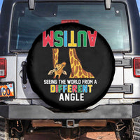Giraffe Autism Awareness Spare Tire Cover Seeing World Different Angle