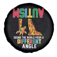 Giraffe Autism Awareness Spare Tire Cover Seeing World Different Angle