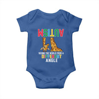 Giraffe Autism Awareness Baby Onesie Seeing World Different Angle