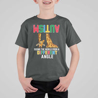 Giraffe Autism Awareness T Shirt For Kid Seeing World Different Angle