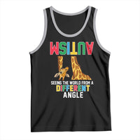 Giraffe Autism Awareness Tank Top Seeing World Different Angle