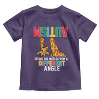 Giraffe Autism Awareness Toddler T Shirt Seeing World Different Angle