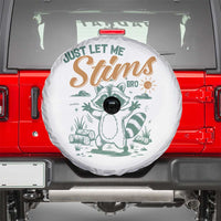 Funny Raccoon Autism Awareness Spare Tire Cover Just Let Me Stim Bro