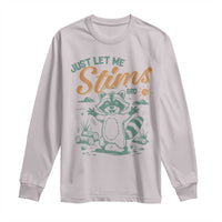 Funny Raccoon Autism Awareness Long Sleeve Shirt Just Let Me Stim Bro