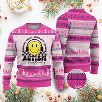 Autism Acceptance Ugly Christmas Sweater Advocate Educate Accomodate Include Special Education - Wonder Print Shop