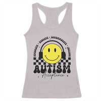 Autism Acceptance Racerback Tank Top Advocate Educate Accomodate Include Special Education