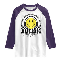 Autism Acceptance Raglan Shirt Advocate Educate Accomodate Include Special Education