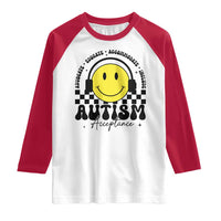Autism Acceptance Raglan Shirt Advocate Educate Accomodate Include Special Education