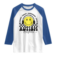 Autism Acceptance Raglan Shirt Advocate Educate Accomodate Include Special Education