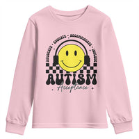 Autism Acceptance Youth Sweatshirt Advocate Educate Accomodate Include Special Education