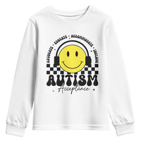 Autism Acceptance Youth Sweatshirt Advocate Educate Accomodate Include Special Education