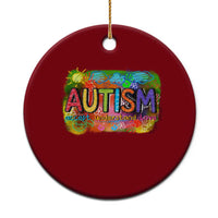 Autism Acceptance Ceramic Ornament Accept Understand Love Autistic Support - Wonder Print Shop