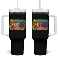 Autism Acceptance Tumbler With Handle Accept Understand Love Autistic Support