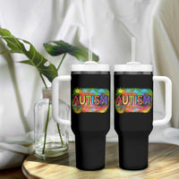Autism Acceptance Tumbler With Handle Accept Understand Love Autistic Support