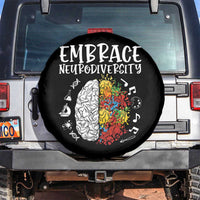 Embrace Neurodiversity Spare Tire Cover Autism Awareness ASD ADHD Acceptance