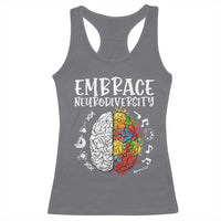 Embrace Neurodiversity Racerback Tank Top Autism Awareness ASD ADHD Acceptance
