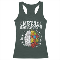 Embrace Neurodiversity Racerback Tank Top Autism Awareness ASD ADHD Acceptance