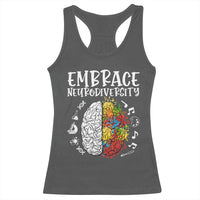 Embrace Neurodiversity Racerback Tank Top Autism Awareness ASD ADHD Acceptance