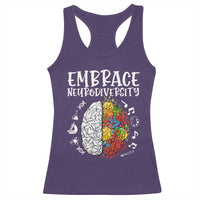 Embrace Neurodiversity Racerback Tank Top Autism Awareness ASD ADHD Acceptance