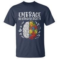 Embrace Neurodiversity T Shirt Autism Awareness ASD ADHD Acceptance