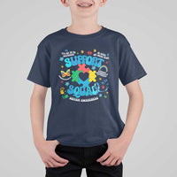 Autism Awareness Support Squad T Shirt For Kid In April We Wear Blue