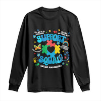 Autism Awareness Support Squad Long Sleeve Shirt In April We Wear Blue