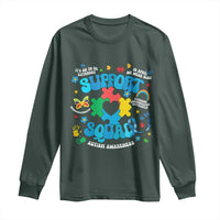 Autism Awareness Support Squad Long Sleeve Shirt In April We Wear Blue
