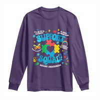 Autism Awareness Support Squad Long Sleeve Shirt In April We Wear Blue