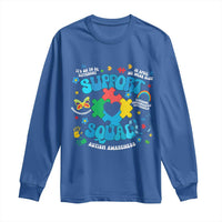 Autism Awareness Support Squad Long Sleeve Shirt In April We Wear Blue