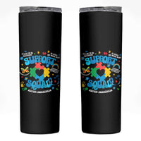 Autism Awareness Support Squad Skinny Tumbler In April We Wear Blue