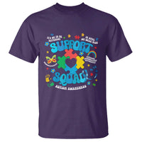 Autism Awareness Support Squad T Shirt In April We Wear Blue
