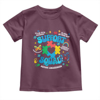 Autism Awareness Support Squad Toddler T Shirt In April We Wear Blue
