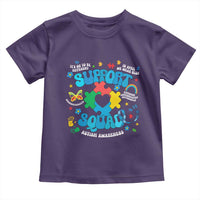 Autism Awareness Support Squad Toddler T Shirt In April We Wear Blue