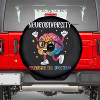 Neurodiversity Brain Spare Tire Cover Celebrate The Spectrum Autism Acceptance ASD ADHD