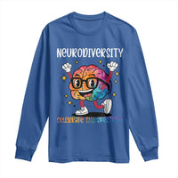 Neurodiversity Brain Long Sleeve Shirt Celebrate The Spectrum Autism Acceptance ASD ADHD