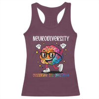 Neurodiversity Brain Racerback Tank Top Celebrate The Spectrum Autism Acceptance ASD ADHD